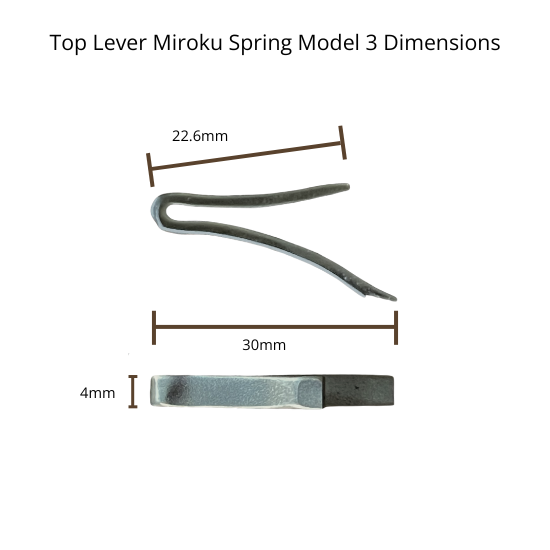 Miroku top lever spring - type 3