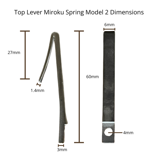 Miroku type 2 top lever spring dimensions